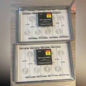 White Place Card Holders - 8 Count